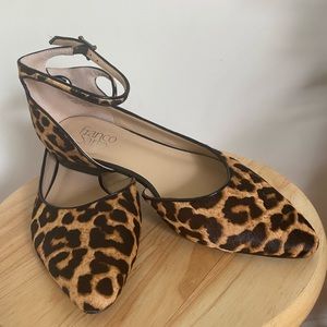 Franco Sarto leopard flats